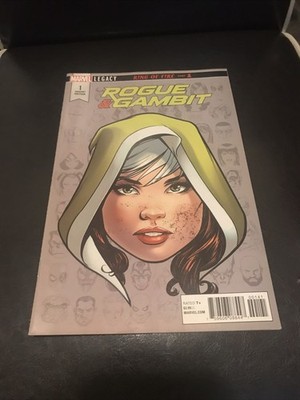 Rogue & Gambit 1 Marvel Comics McKone Legacy Rogue Headshot Variant 2018