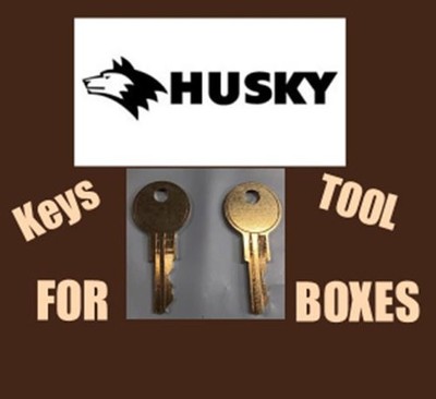 HUSKY R616 SET OF 2 REPLACEMENT KEYS HOME DEPOT TRUCK TOOL BOX FREE SHIPPING