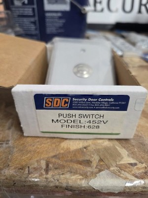 SDC 452V Push Switch 628 Stainless Steel Access Control Door Release NEW