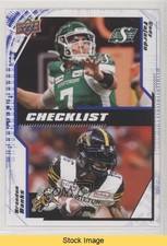 2020 Upper Deck CFL Checklist Blue Cody Fajardo Brandon Banks #200 READ 0wr