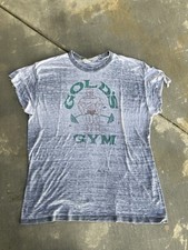 Vintage 80s Golds Gym Shirt Distressed Thin Worn Rare Large
