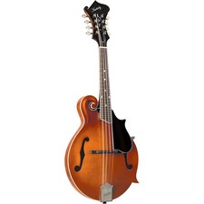 Kentucky KM-752 Deluxe F-Style Mandolin Transparent Amber 197881422370 OB