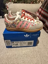 Adidas Liberty London Samba OG EL I Floral Embroidery JI0282 KIDS CHILD 7.5 1/2