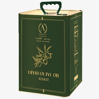 Arabella Diyar Olive Oil Kfarat Organic Extra Virgin 5L Cooking & Serving Oil