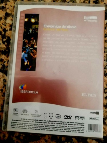 El Espinazo Del Diablo DVD Cine Español Marisa Paredes, Eduardo Noriega, El Pais - Imagen 5 de 6