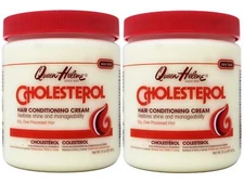 2 Pack Queen Helene Cholesterol Cream Deep Conditioner for Dry Hair 15 oz