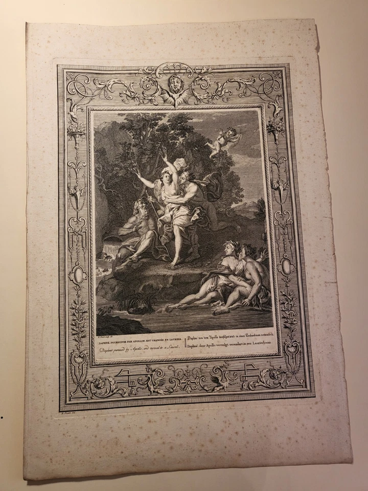 Mythologie - Persée / Daphnée et Apollon - Deux gravures du XVIIIe s. - Photo 4/4