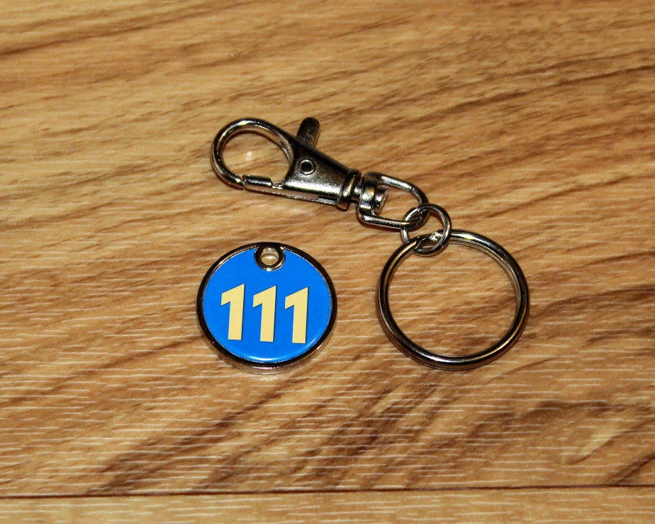 Fallout 4 76 Promo Schlüsselanhänger Keychain Shopping Cart Chip / Einkaufschip - Bild 2 von 4