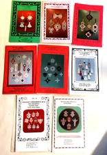 Holiday Ornaments by Ruth Hanke, qty discount, multiple designs in each pattern