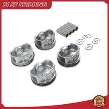 4Pcs Engine Pistons & Rings Kit 23410-2BCA0 For Hyundai Kia G4FJ 1.6T 2011-2019
