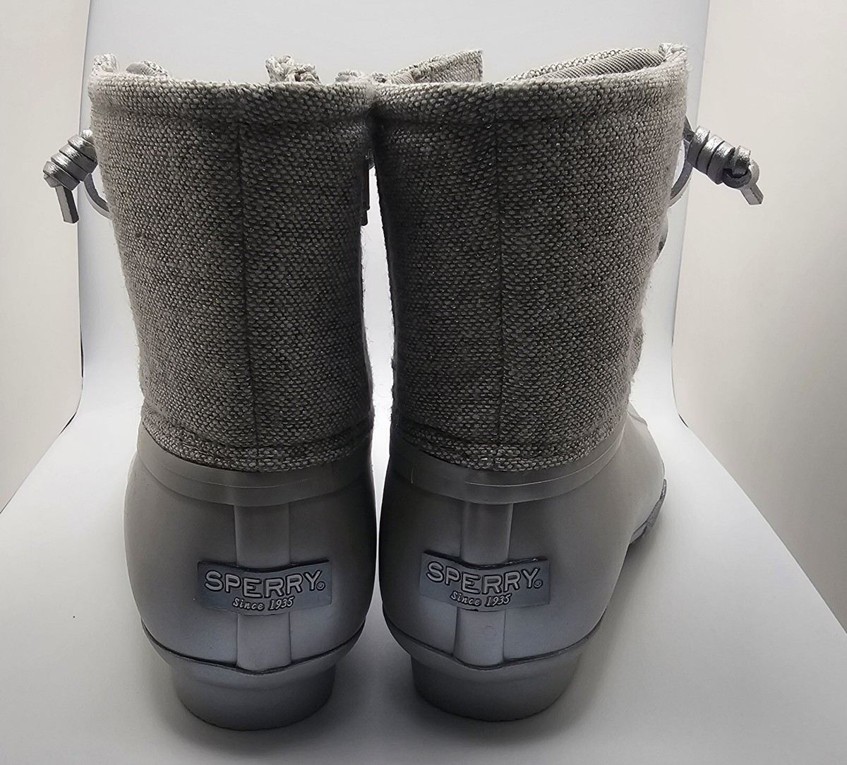 Sperry Kids Footwear Saltwater Boot Rain, Grey, 3 US Unisex  display picture 3