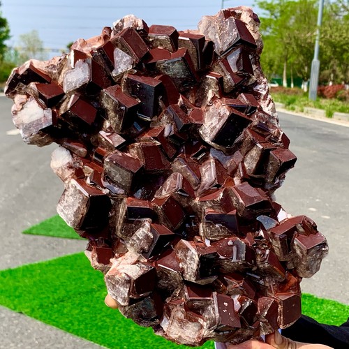 10.33LBRare!! Natural Chocolate Calcite Specimen cluster rough mineral sample - 第 9/23 張圖片