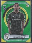 Mohamed Farsi 2024 Topps MLS Superstars Green Foil Uncommon #114 RC