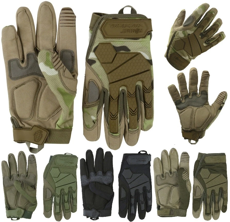 Guantes tácticos KombatUK para hombre Airsoft carcasa dura protección de nudillos alfa - Imagen 1 de 1