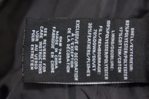 Ben Sherman $300 men real down Soutien collar hooded coat parka Black Olive S-XL - Picture 9 of 30