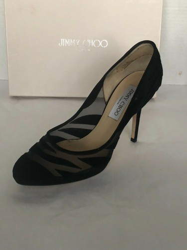 JIMMY CHOO Kerwick Wildleder und Netz Absätze PUMPS Schuhe 38/7,5/8 - Bild 3 von 12