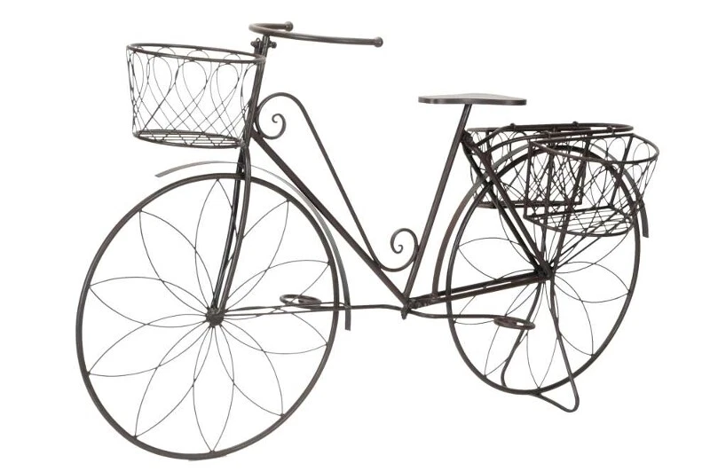 MARKENLOS Blumen-Fahrrad Antik Metall Garten Dekoration Hingucker Blumenampel Hängeampel 1