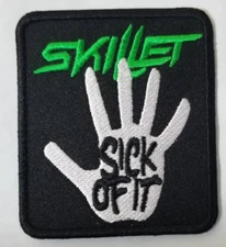 Skillet American Christian rock band embroidered patch approx 2.75x 3"