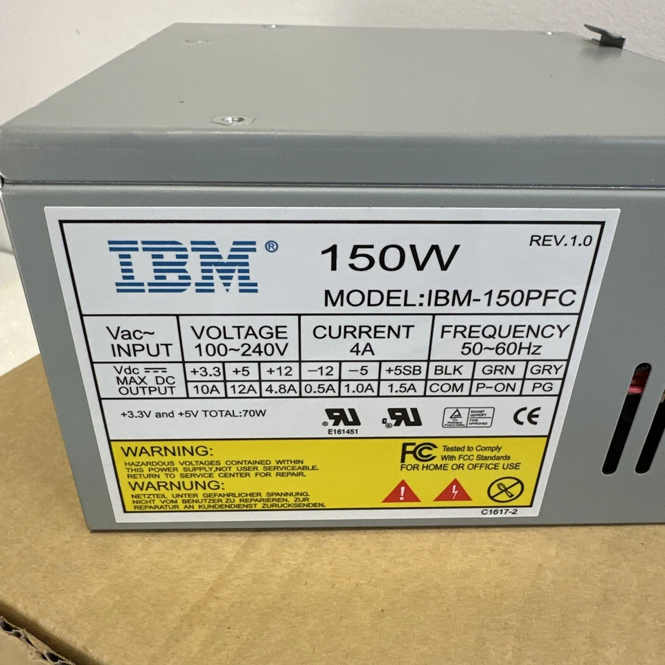 Fuente de alimentación IBM modelo ibm-150pfc 150 vatios nueva en caja Foto 2 de 4
