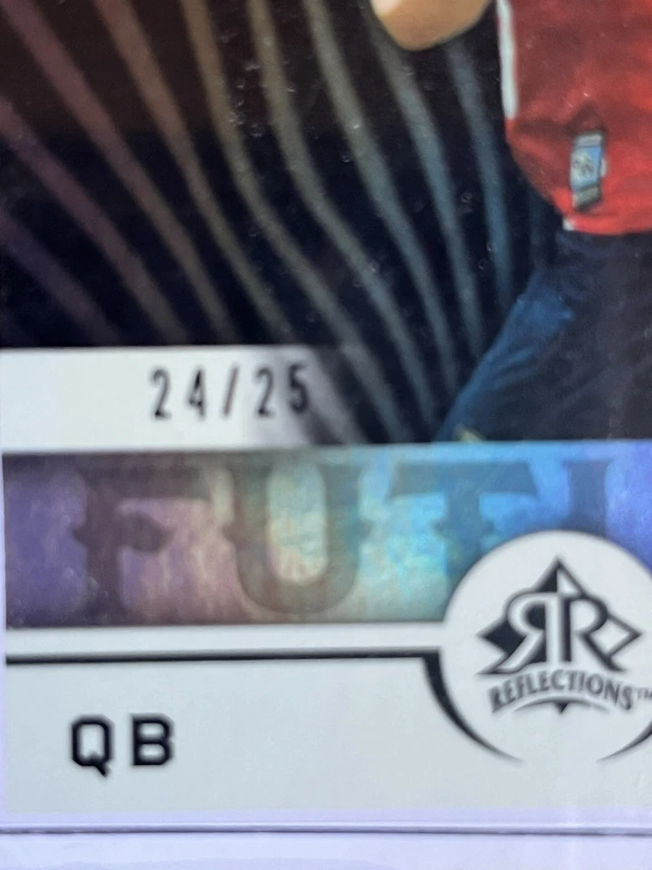 JASON WHITE 2005 UD REFLECTIONS ROOKIE #24/25 LIMITED LOW RUN TITANS OU SOONERS - Image 3 of 3