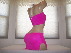 New Stripper Exotic Dancer Hot Pink Peek-a-Boo Mini Skirt ...
