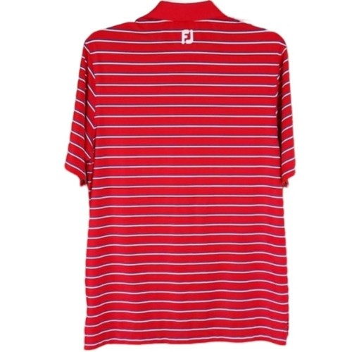FootJoy Polo a righe rosse manica corta uomo media - Foto 2 di 8