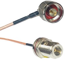 RG316 N MALE ANGLE to N FEMALE BULKHEAD RF Cable Rapid-SHIP LOT