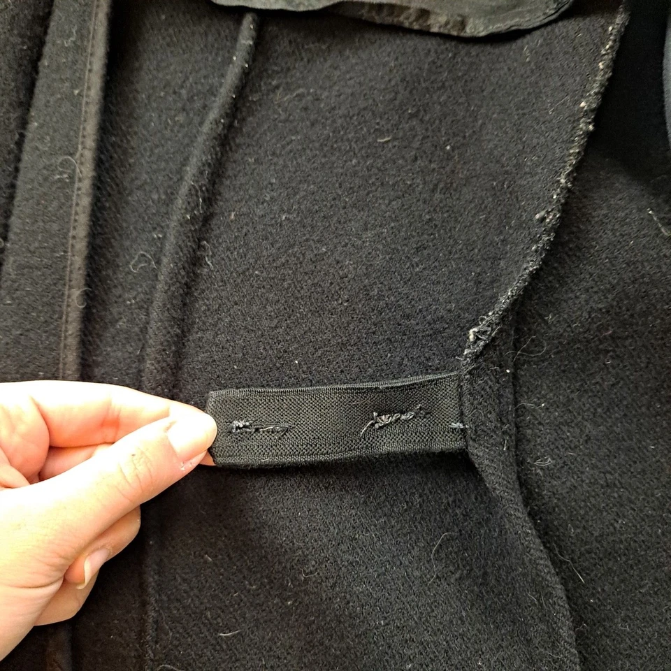 Trench coat Rick Owens masculino 38 preto maxi longo vanguarda futurista minimalista - Imagem 4 de 4