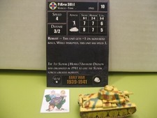  Axis  Allies Miniatures EARLY WAR PzKpfw 38 t with card 50/50 