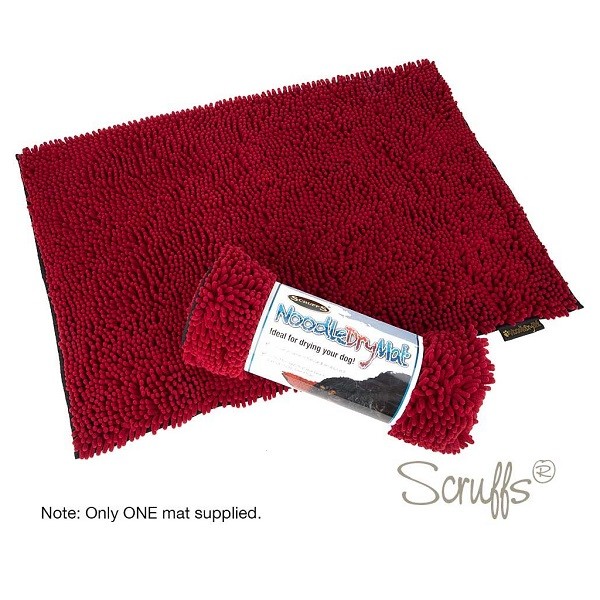 Scruffs Noodle Dry Dog Mat Quick Drying Absorbent Rug for Dogs Black