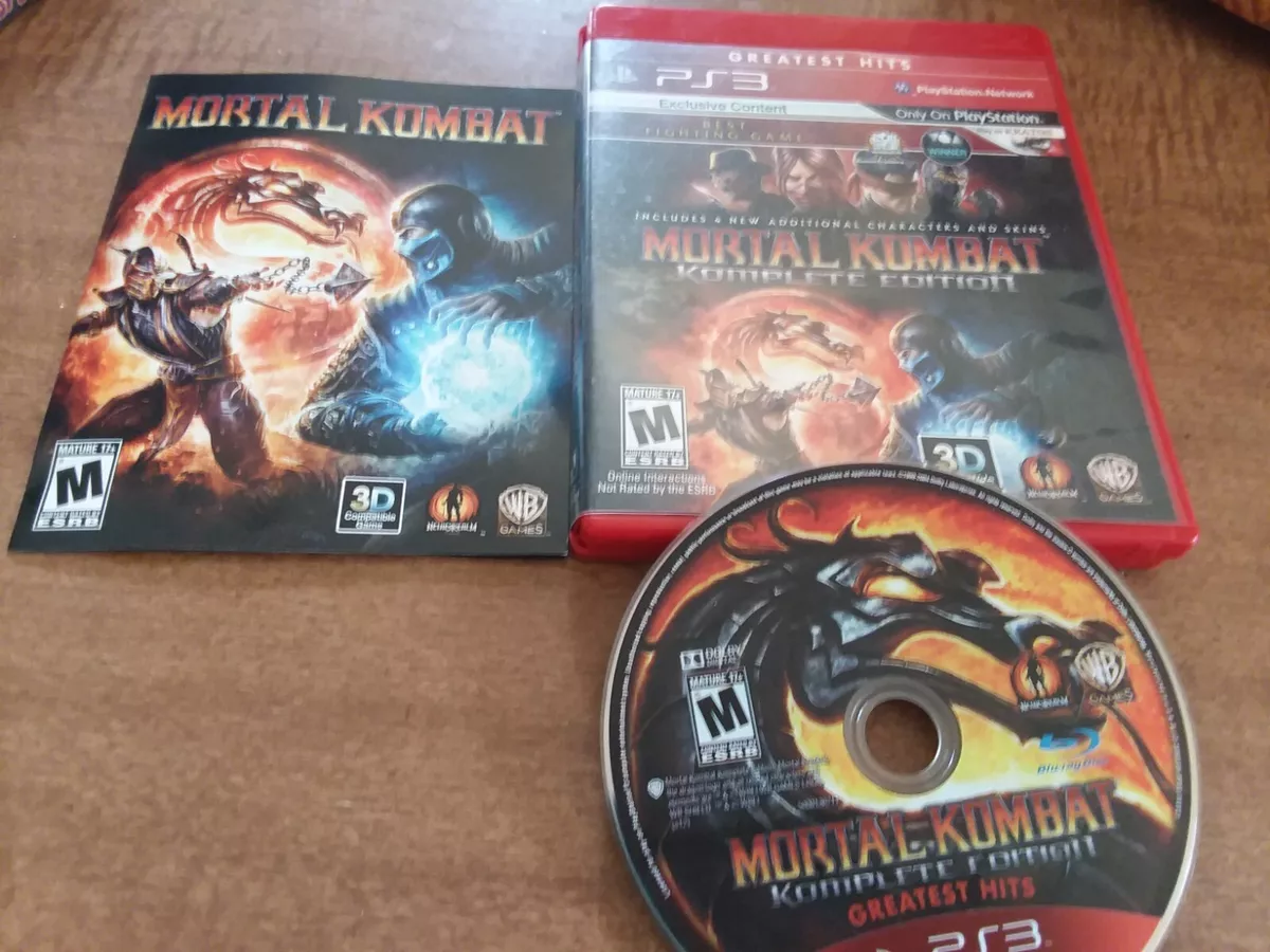  Mortal Kombat - Playstation 3 : Video Games