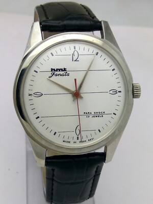 100% Original HMT Janata Art Deco w/ Lines, 17J Collectible men's  watch - Main Image