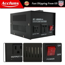 New Voltage Converter Transformer Step Up/Down 110v to 220v/220v to 110v 1000W