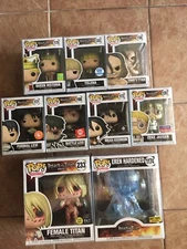 Funko Pop! Attack on Titan Lot of 9 Pops