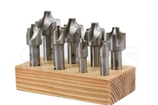 Shars 8 HSS 4 Flute 1/16" - 3/8" Corner Rounding End Mill Set New #}