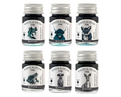 Octopus Write and Draw Ink Set MOUNTAIN, Schreib- und Zeichentinte, 6x10 ml