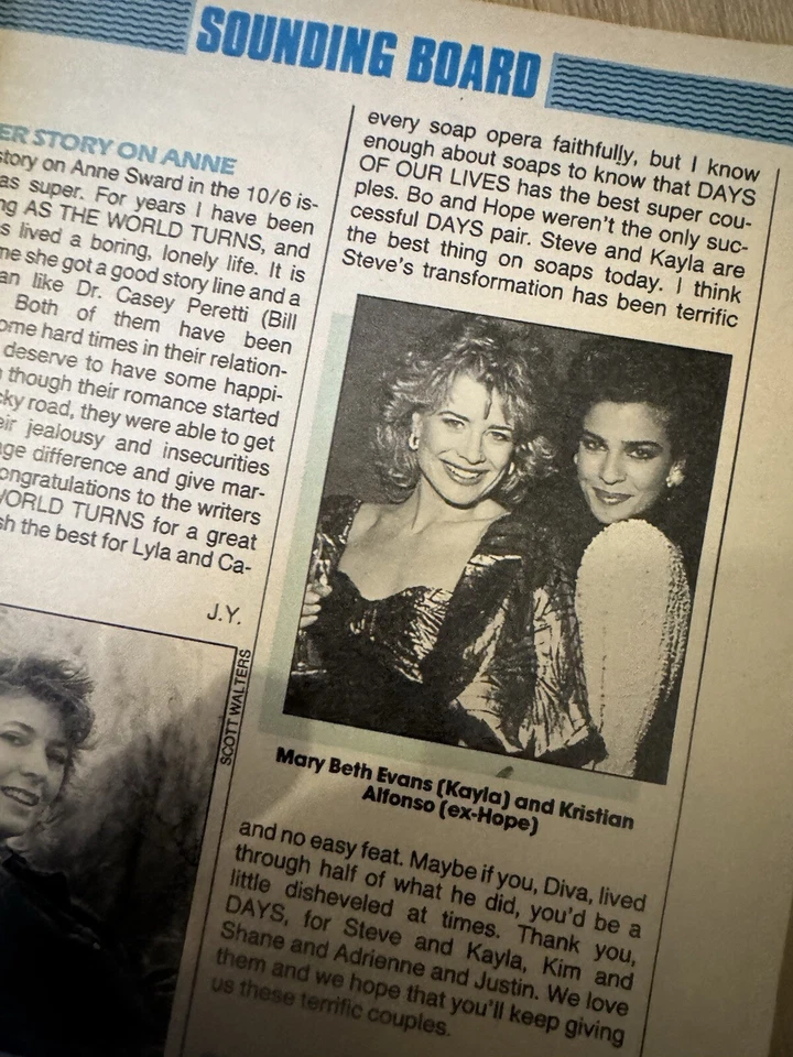 Soap Opera Digest Dec 15,1987 ~ Tristan Rogers Leaves GH ~ Days Goes to Greece - Image 4 of 4