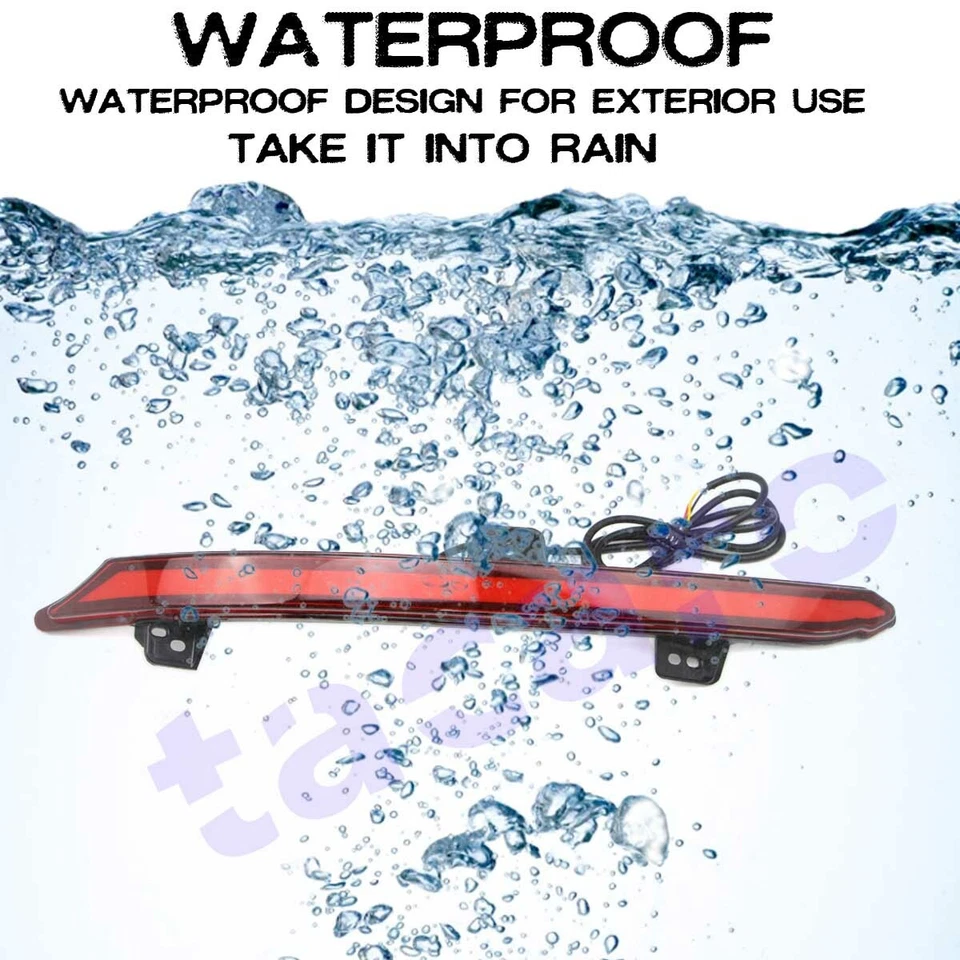 For Honda Accord 2018-2021 LED Rear Bumper Reflector Brake Tail Signal Light Kit - Image 4 of 4