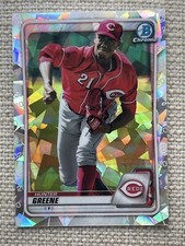 2020 Bowman Chrome Prospects Atomic Refractor Hunter Greene #BCP-47 Reds Sports