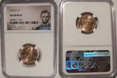 2016 D Lincoln SHIELD Cent 1c NGC MS 68 RD PL Lincoln Label PROOFLIKE