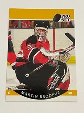 2021-22 Pro Set Hockey Yellow Parallel #8 - Martin Brodeur - New Jersey Devils