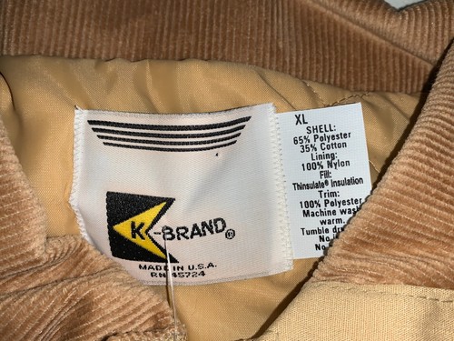 RARE VTG 1980's K Brand Jacket Extra Large Farmer Seedway Asgrow K Products NWT - Picture 6 of 7