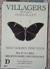Villagers / Owen Pallett A5 Concert Flyer Brighton Dome Corn Exchange 25/11/2024
