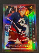 Box 3: 1995-96 Topps Finest REFRACTOR w/o peel Deron Quint Winnipeg Jets #101
