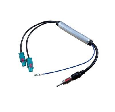 2x Fakra Z Doppel Diversity ISO DIN Antenne Antennenadapter für VW AUDI Mercedes