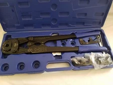 1 1/4" Pex crimp Multi-Tool with 1/2", 3/4", 1" Heads