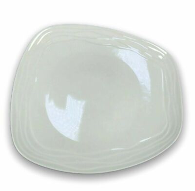 Luzerne Summit Luncheon Plate Solid White Bone China
