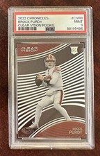 2022 Chronicles #CVR8 Brock Purdy Clear Vision Rookie PSA 9 -  MINT SF 49ers