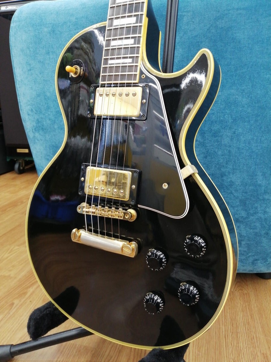 ギター Gibson Historic 1957 Les Paul Custom Gibson Custom Shop 1957 Les Paul Custom Reissue, Gold
