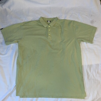 Inesis Men s Polo Shirt Size XL Collared 3 Button Dress Green